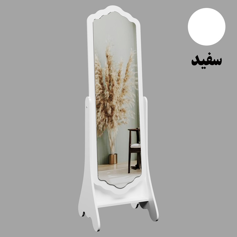 آینه وینه چوب مدل قدی فلورا