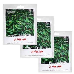 بذر خیار بوته ای گرین فارم کد 009 بسته 3 عددی