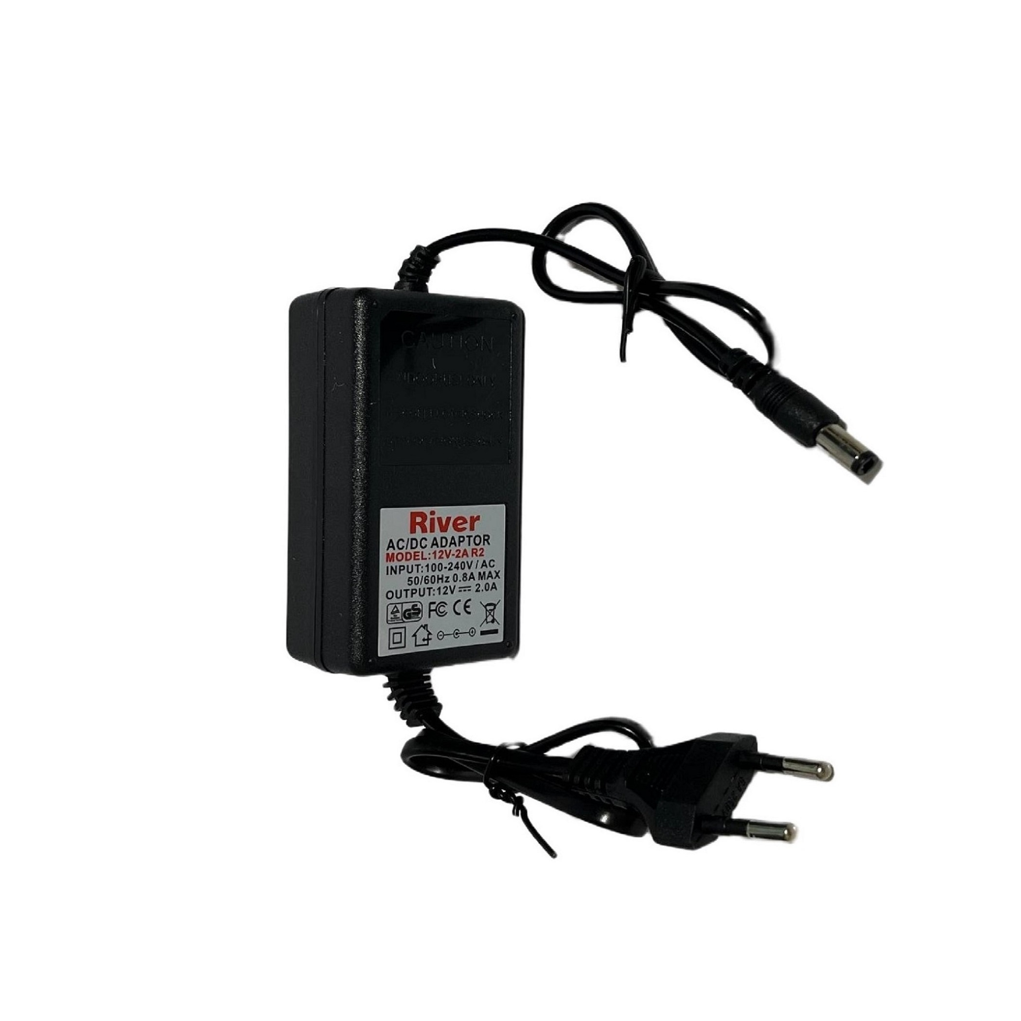آداپتور 12 ولت 2 آمپر مدل 12V-2A ریور مناسب برای انواع لوازم صوتی و تصویری