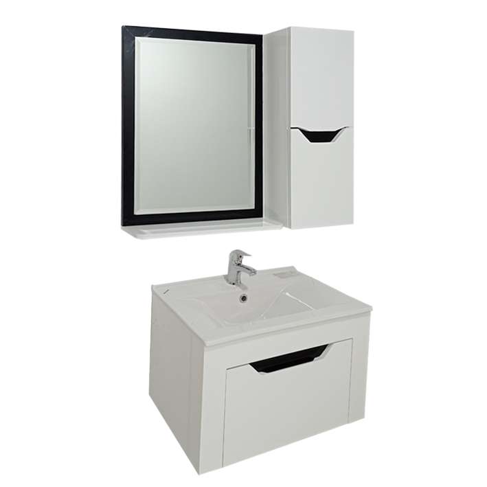 ست کابینت و روشویی مدل دافنه کد k121 به همراه آینه و باکس  