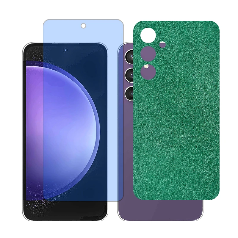 محافظ صفحه نمایش بلوکات گلس مدل Together مناسب برای گوشی موبایل سامسونگ Galaxy S23 FE به همراه برچسب پوششی پشت گوشی 
