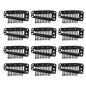 گیره مو زنانه مدل تق تقی اکستنشن کد w10 بسته 12 عددی