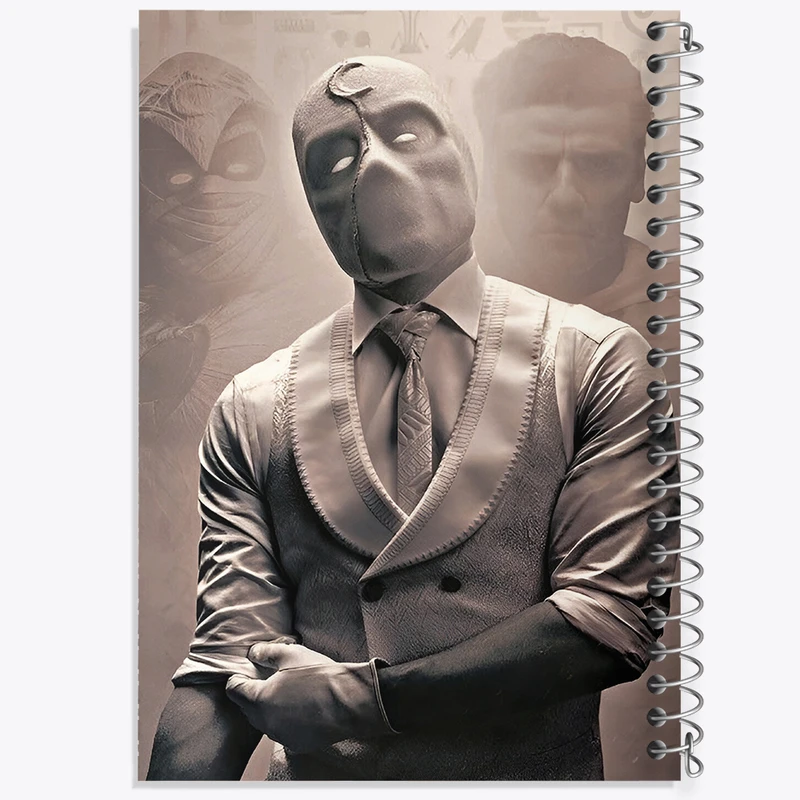 دفتر ژورنال نویسی 50 برگ خندالو مدل نقطه ای طرح شوالیه ماه (Moon Knight) کد N2844