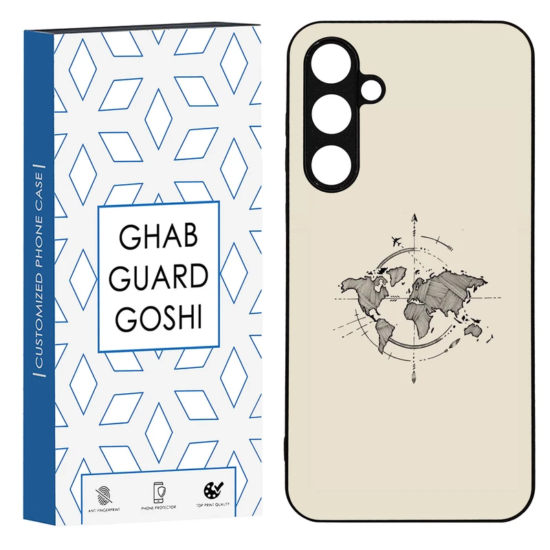 کاور قاب گارد گوشی طرح نقشه کد TPU-175 مناسب برای گوشی موبایل سامسونگ Galaxy A54