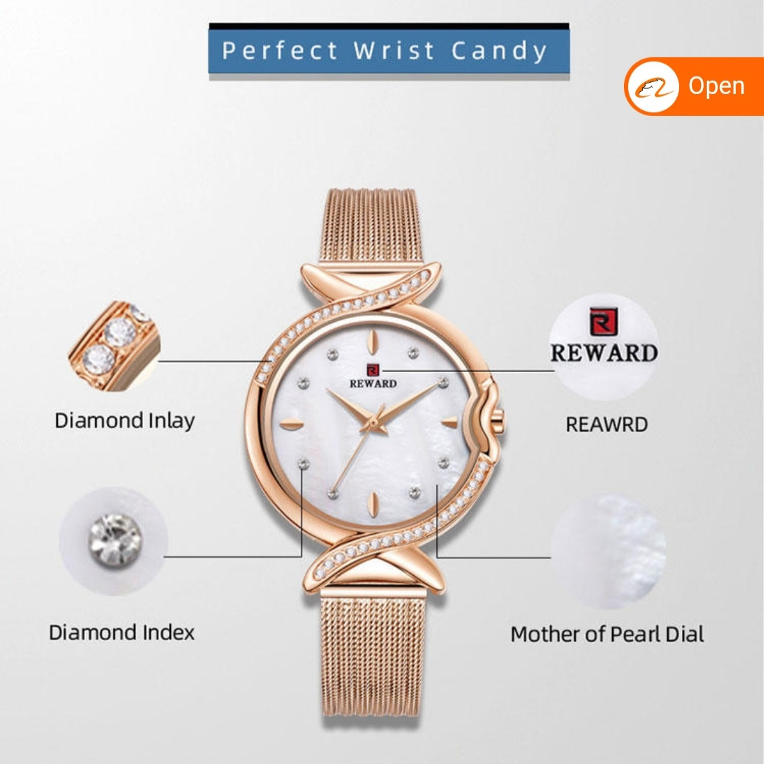 ساعت مچی عقربه ای دخترانه ریوارد مدل RD63075L