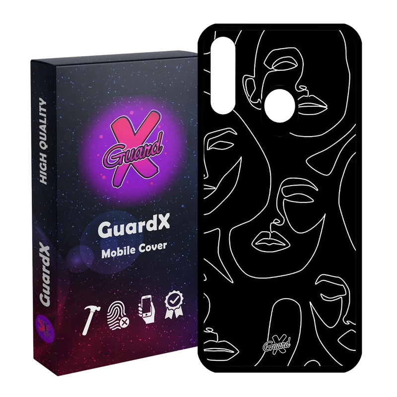 کاور گارد ایکس طرح Girl مدل Glass10392 مناسب برای گوشی موبایل سامسونگ Galaxy A20s