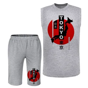 ست تاپ و شلوارک مردانه مدل توکیو A270