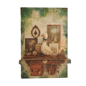 جاکلیدی چوبی مدل دکوپاژ