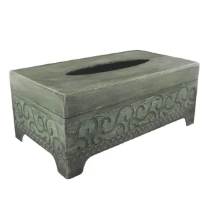 جعبه دستمال کاغذی چوبی مدل Patina 1