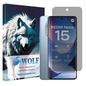 Wolf Tough model privacy screen protector suitable for Xiaomi Redmi Note 15 4G mobile phone