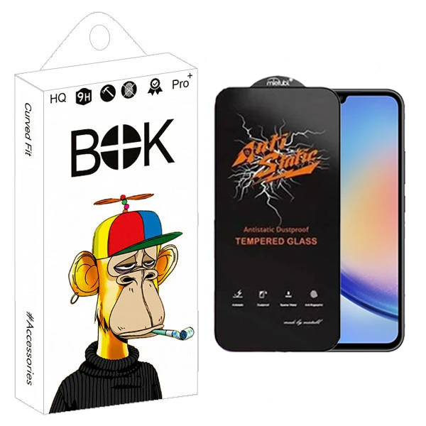 محافظ صفحه نمایش بوک مدل Antistatic Glavers مناسب برای گوشی موبایل سامسونگ Galaxy A34 5G