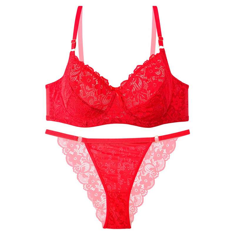 ست شورت و سوتین زنانه نوشه پوش کد 20102 رنگ قرمز