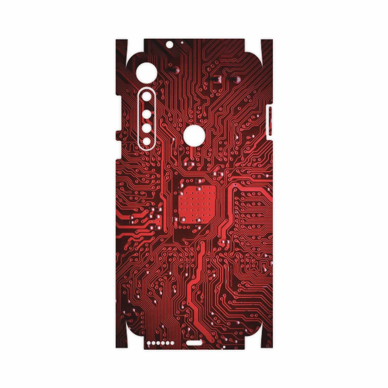 برچسب پوششی ماهوت مدل Red Printed Circuit Board-FullSkin مناسب برای گوشی موبایل موتورولا One Vision Plus
