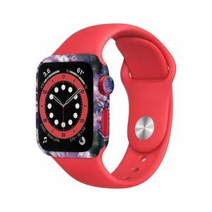  برچسب ماهوت طرح Purple-Flower مناسب برای اپل واچ Watch 6 44mm