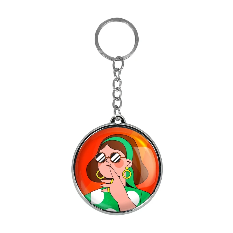 جاکلیدی خندالو طرح دختر قوی Girl Power مدل دوطرفه کد 2893628937