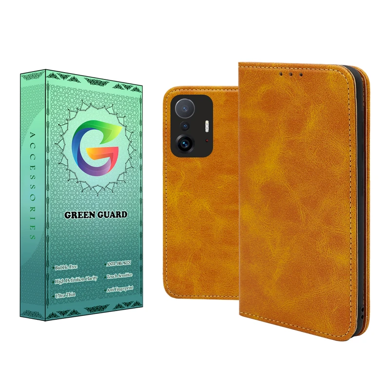 کیف کلاسوری گرین گارد طرح چرمی مدل Bitta مناسب برای گوشی موبایل شیائومی Mi 11T / 11T Pro