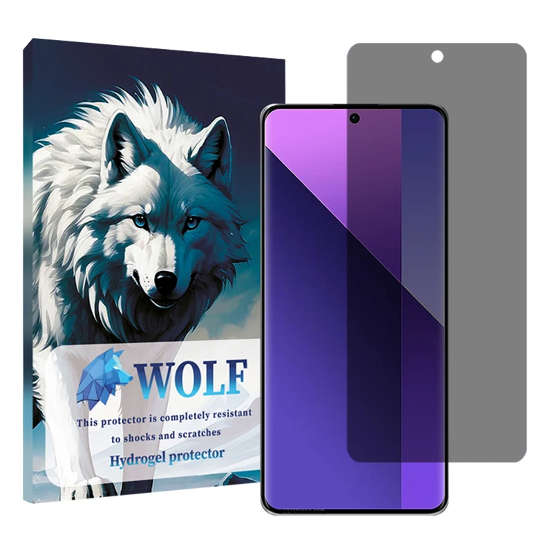 محافظ صفحه نمایش حریم شخصی ولف مناسب برای گوشی موبایل شیائومی Plus Redmi Note 13 Pro