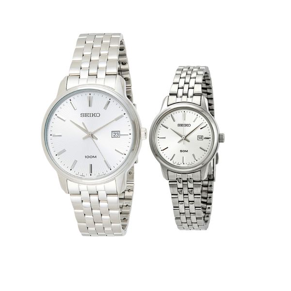 ست ساعت مچی عقربه ای زنانه و مردانه سیکو مدل SUR257P1 ست ساعت مچی عقربه ای زنانه و مردانه سیکو مدل SUR257P1