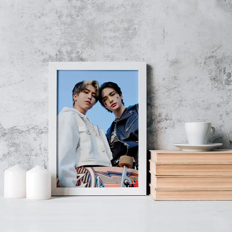 تابلو خندالو مدل سونگمین و هیونجین گروه استری کیدز Stary Kids کد 16892