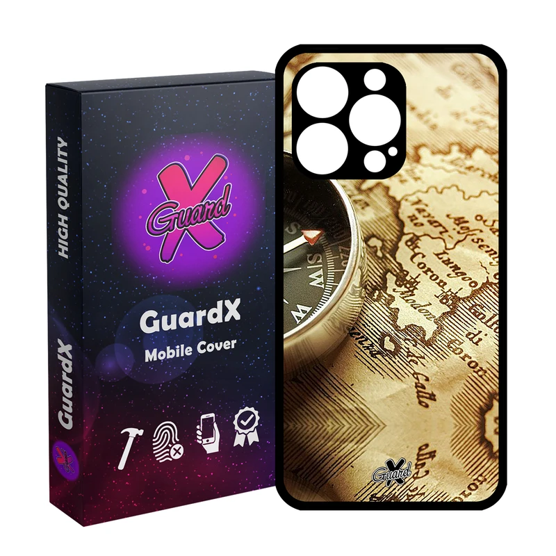 کاور گارد ایکس طرح نقشه مدل Glass10287 مناسب برای گوشی موبایل اپل iPhone 13 Pro