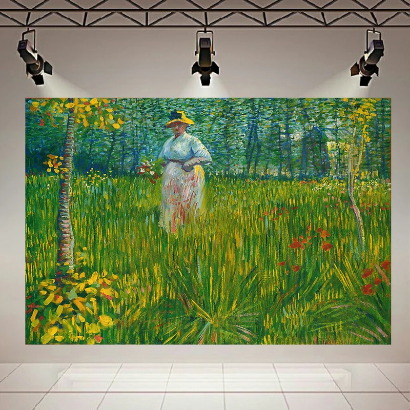 تابلو بوم طرح نقاشی طبیعت کلاسیک اثر ونگوگ کد AR32094