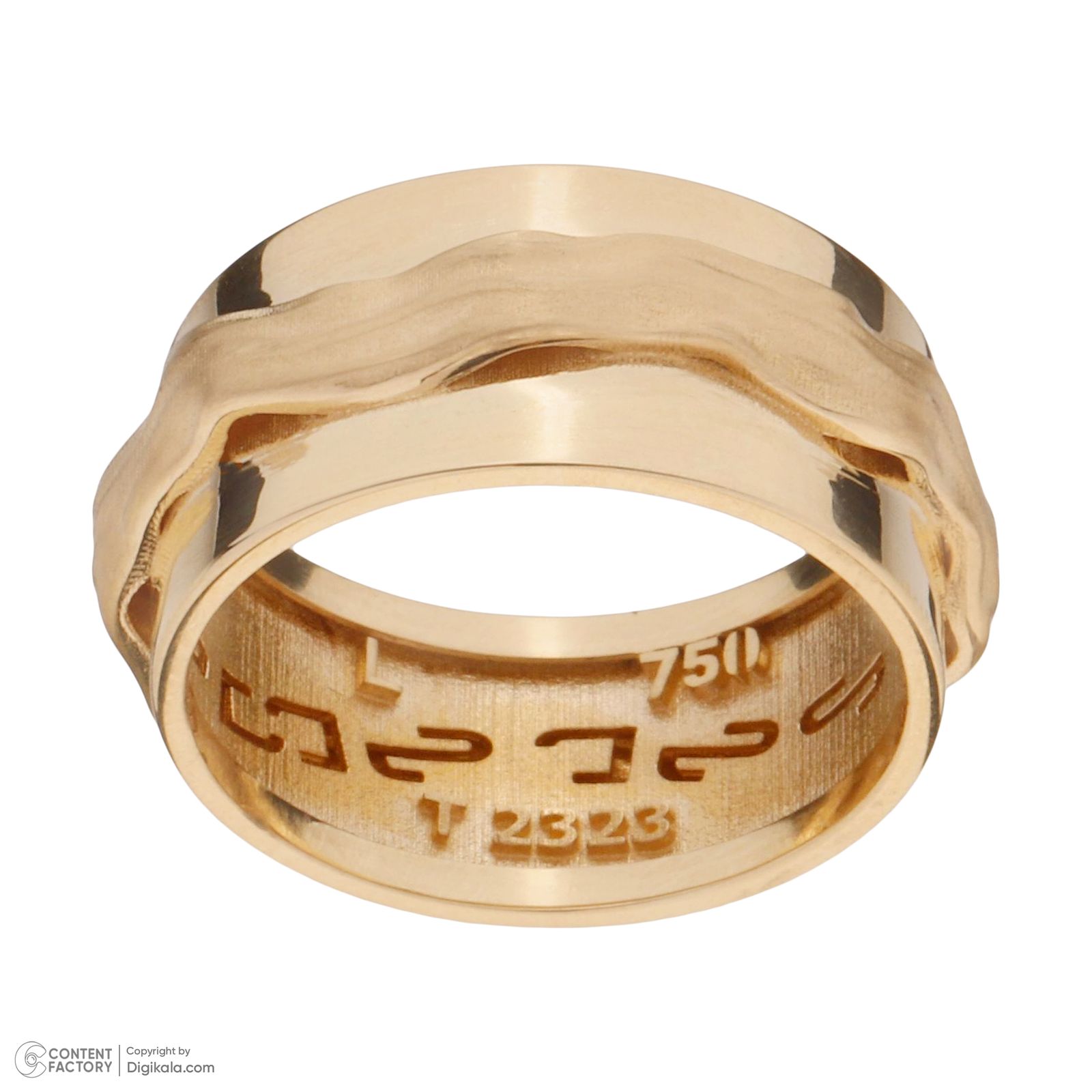 انگشتر طلا 18 عیار زنانه تاج مدل R403 -  - 2