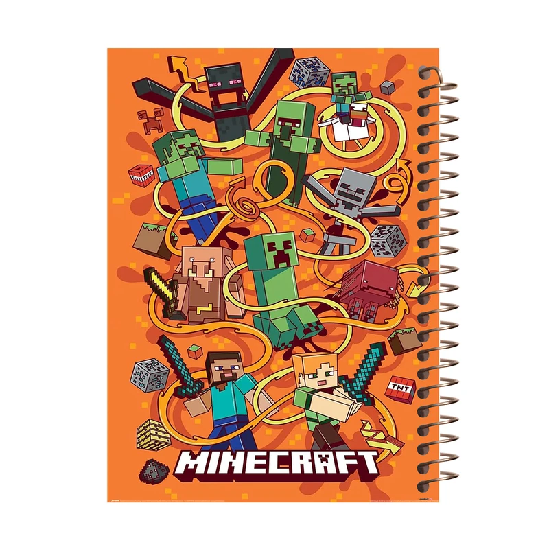 دفتر مشق 60 برگ طرح ماینکرفت کد M502