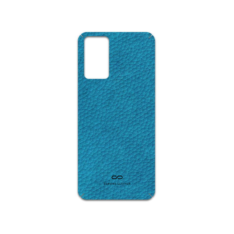 برچسب پوششی ماهوت مدل Blue-Leather مناسب برای گوشی موبایل شیائومی Redmi Note 12S