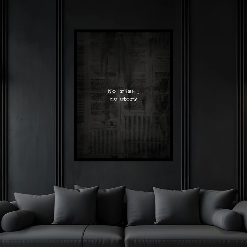 تابلو بکلیت طرح دکوری جمله انگیزشی  مدل B-bu5919 فریم مشکی