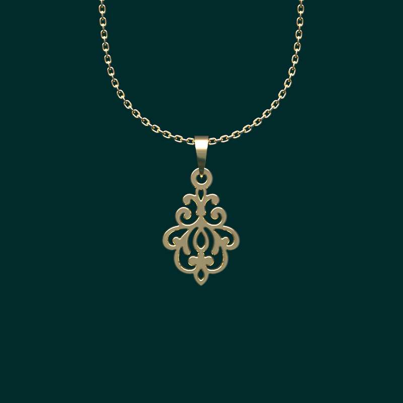 گردنبند طلا 18 عیار زنانه مدوپد مدل هندسی کد TT2-1-1157 گردنبند طلا 18 عیار زنانه مدوپد مدل هندسی کد TT2-1-1157