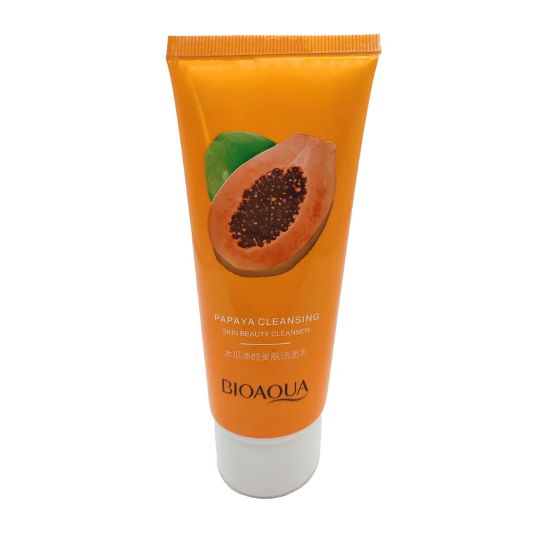 فوم شستشو صورت بایو آکوا مدل PAPAYA حجم 100 میلی لیتر