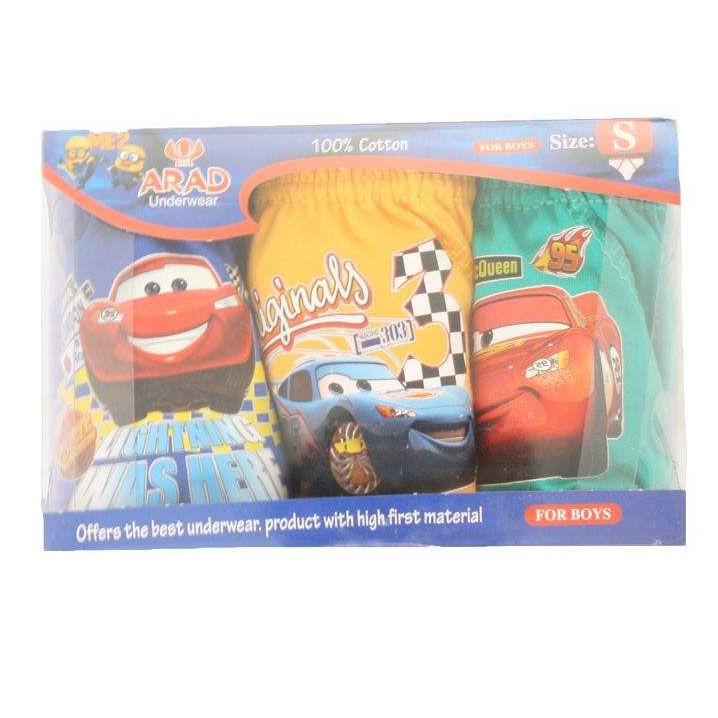 شورت پسرانه آراد طرح cars کد A-03 مجموعه 3 عددی -  - 5