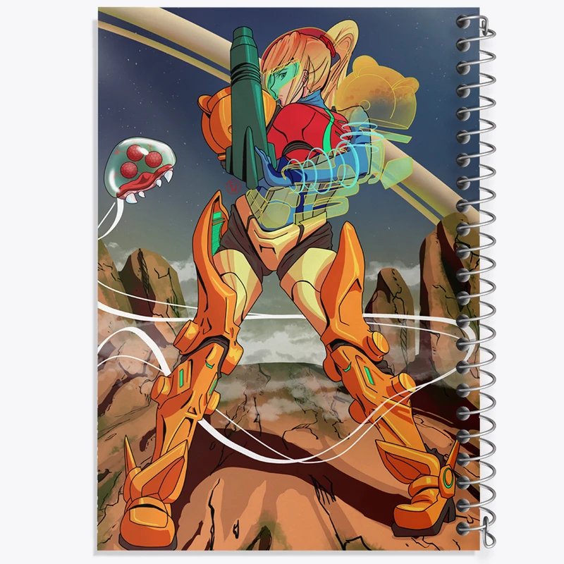 دفتر مشق 50 برگ خندالو طرح بازی متروید (Metroid) کد 35672