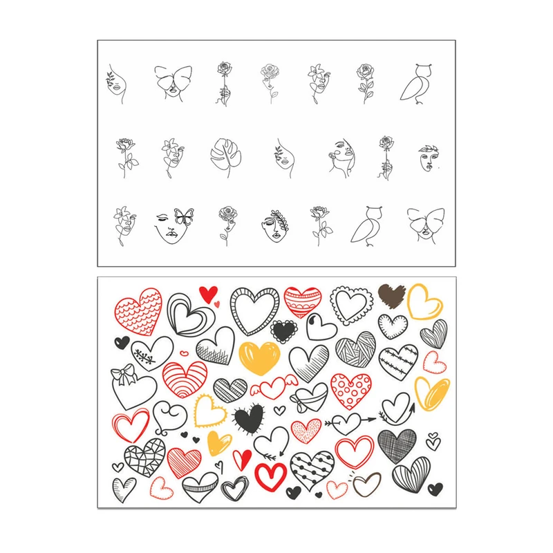 استیکر طراحی ناخن مدل BLNG6615 مجموعه 2 عددی