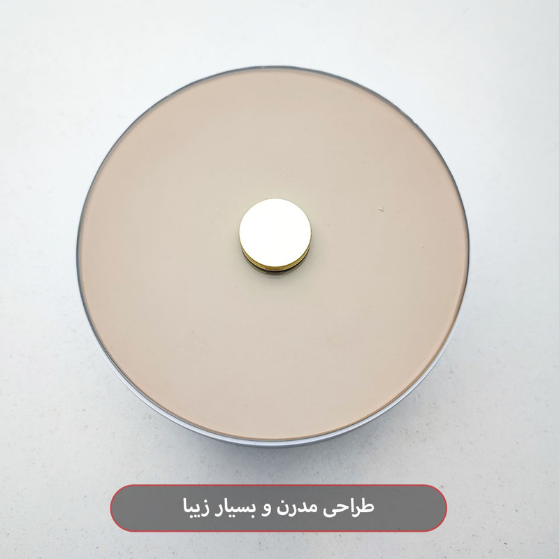 هواکش ایرفن مدل سارگاتی دوپنل طرح شیشه ای دایره