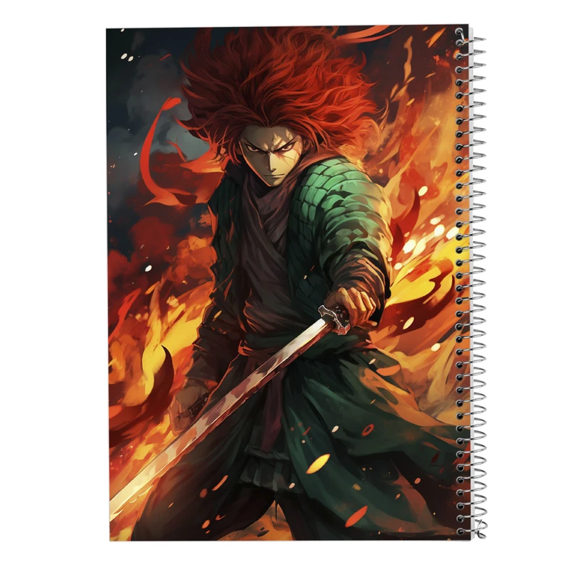 دفتر مشق 50 برگ مدوپد مدل Demon Slayer کد DF10983