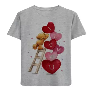 تی شرت دخترانه مدل قلب M71