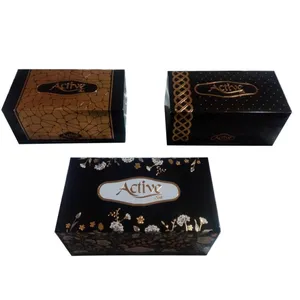 دستمال کاغذی  100 برگ اکتیو مدل طلا مجموعه 3 عددی
