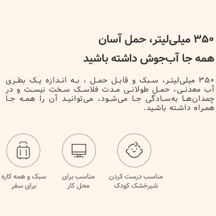 فلاسک درما مدل DEM-DR035S گنجایش 0.35 لیتر -  - 14