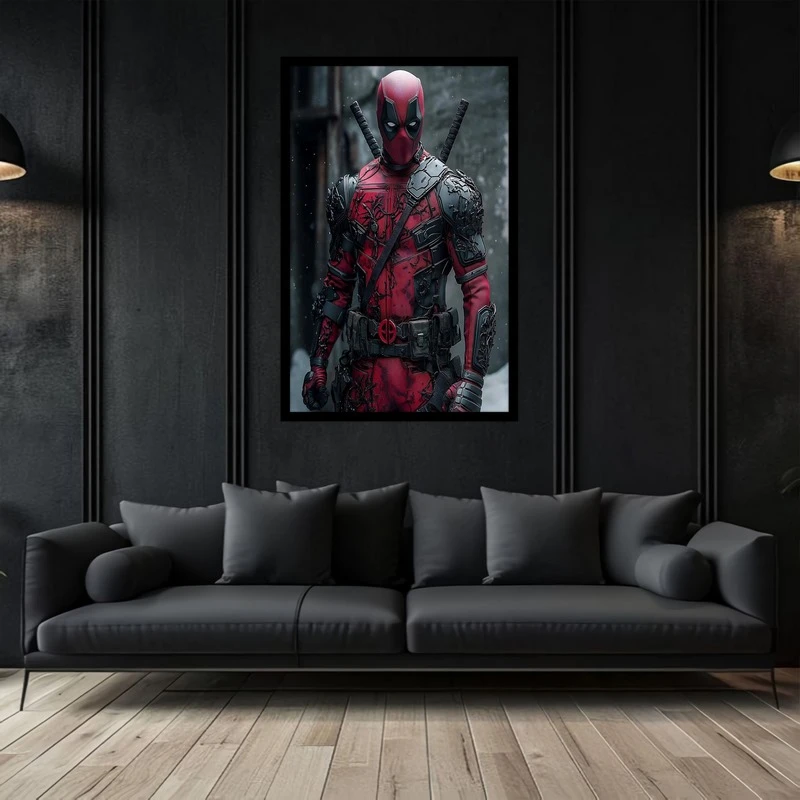 تابلو بکلیت طرح هنر دیجیتال شخصیت سینمایی ددپول مدل B-bu2928