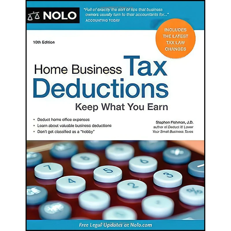 کتاب Home Business Tax Deductions اثر Stephen Fishman انتشارات NOLO