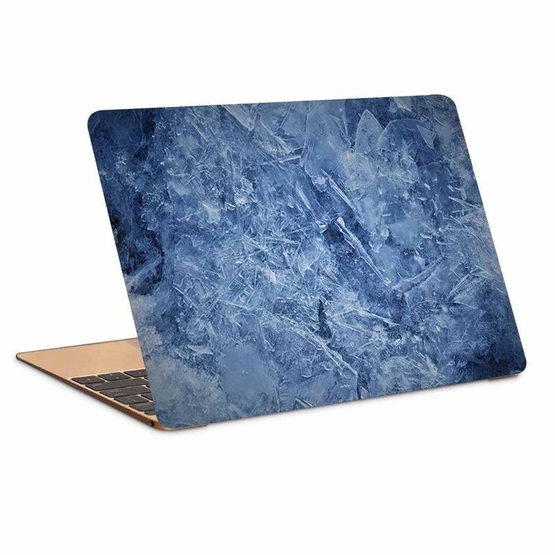 استیکر لپ تاپ طرح ice shards macro کد N-304 مناسب برای لپ تاپ 15.6 اینچ