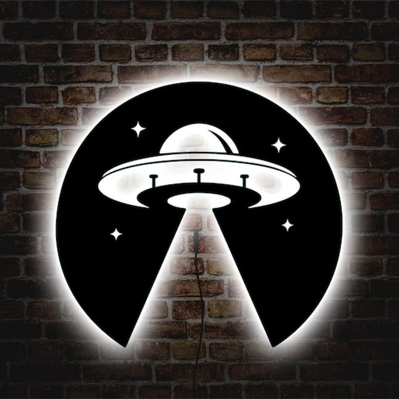 تابلو نوری طرح ufo ریموت دار