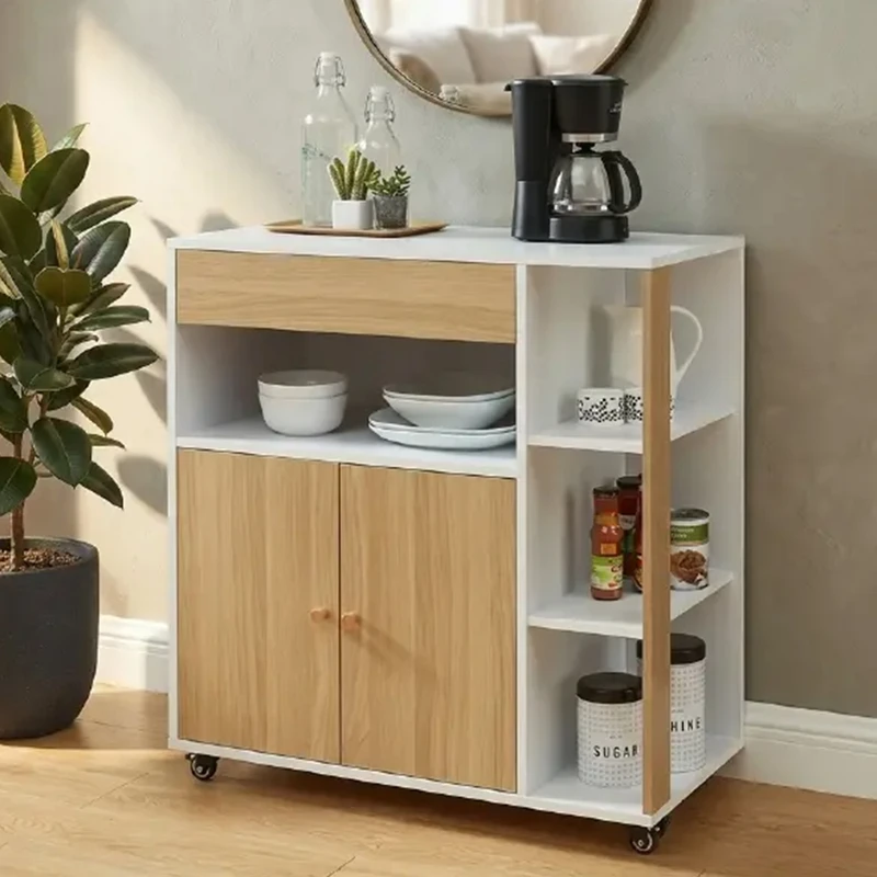 میز پذیرایی مستطیل با پایه فلز و صفحه mdf مدل coffee bar station