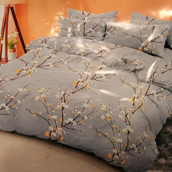 پارچه ملحفه مدل شکوفه ای کد 1