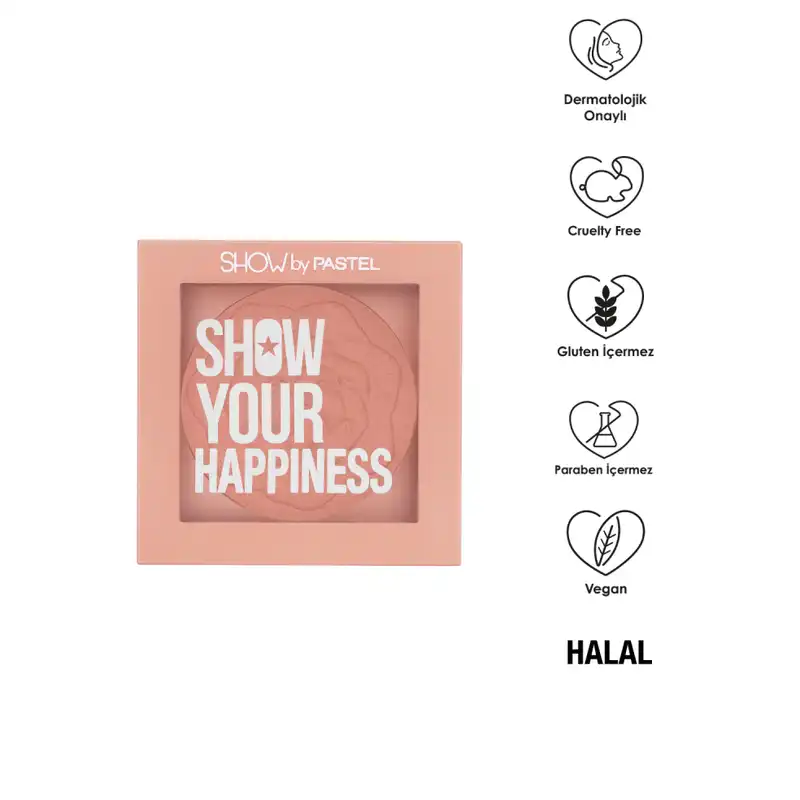 رژ گونه پاستل مدل Happiness  شماره 203