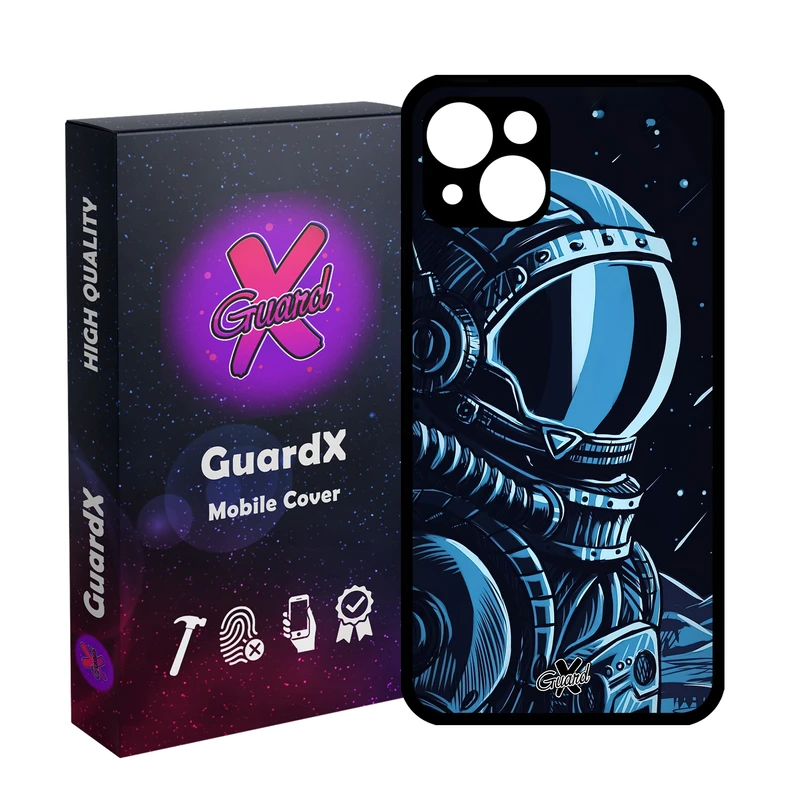 کاور گارد ایکس طرح فضانورد مدل Glass10473 مناسب برای گوشی موبایل اپل iPhone 13