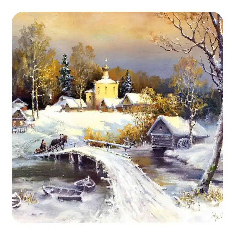 مگنت طرح نقاشی رنگ روغن مدل mg10630