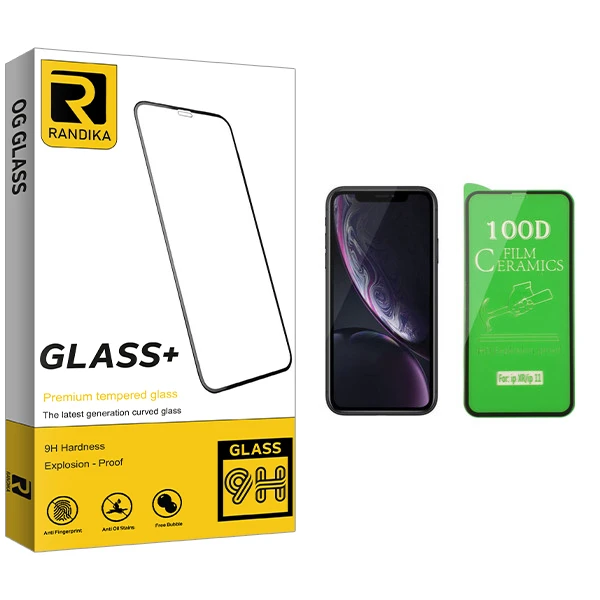 محافظ صفحه نمایش سرامیکی راندیکا مدل GLD مناسب برای گوشی موبایل اپل iPhone XR