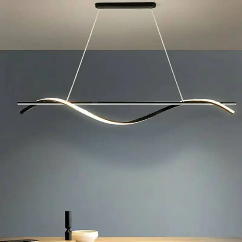 لوستر آویز چشمه نور کد L6357/1BK